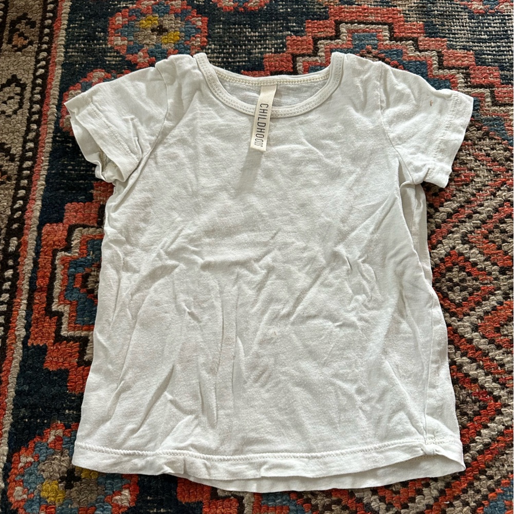 Childhood White Short Sleeve Tee
